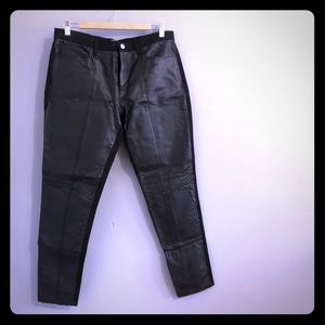 BR black jeans w coated front
